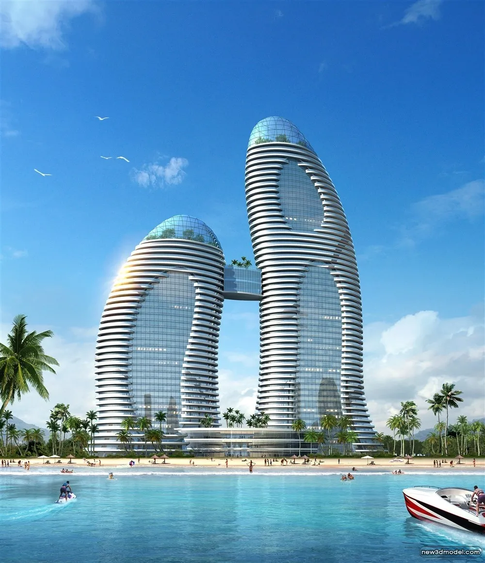 3D Models of Commercial Building – Exterior 3D Scenes – 459 – VRAY