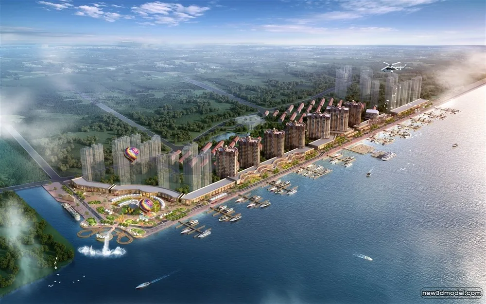 3D Models of Commercial Building – Exterior 3D Scenes – 462 – VRAY