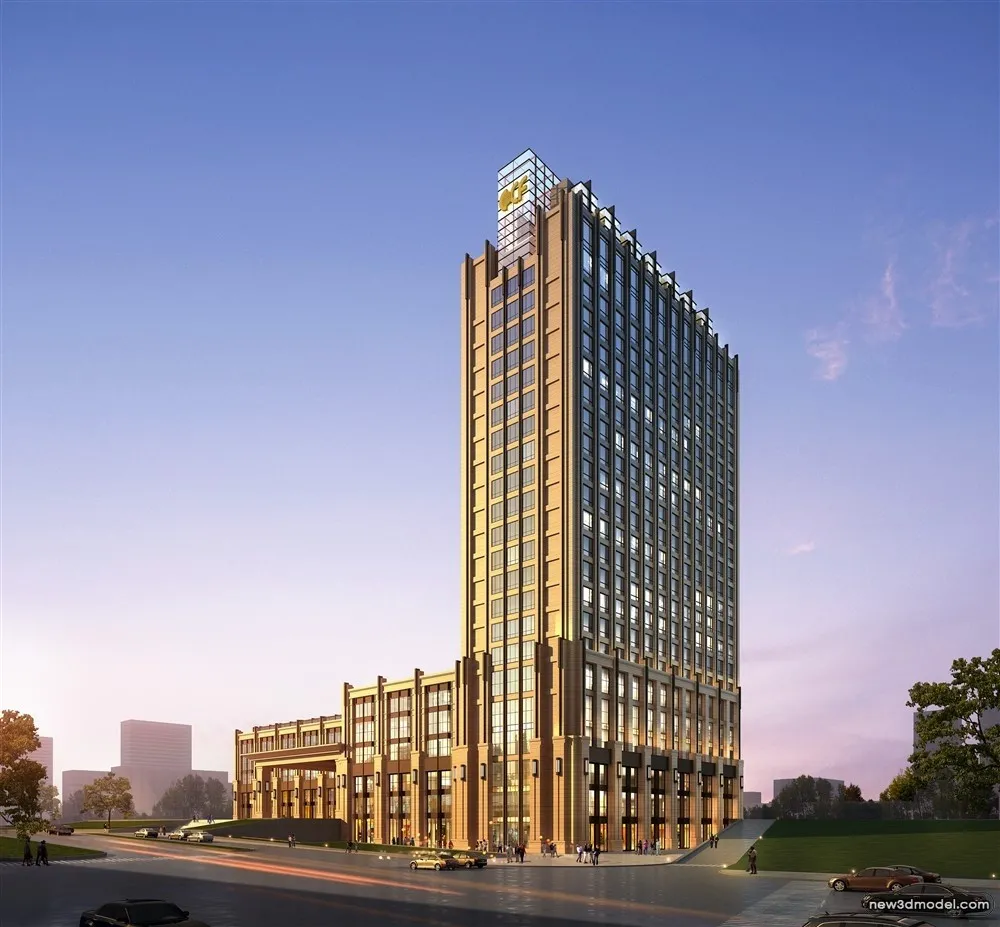 3D Models of Commercial Building – Exterior 3D Scenes – 463 – VRAY