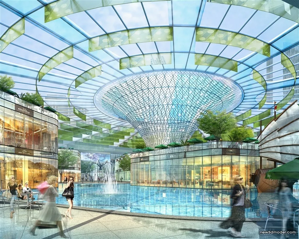 3D Models of Commercial Building – Exterior 3D Scenes – 467 – VRAY