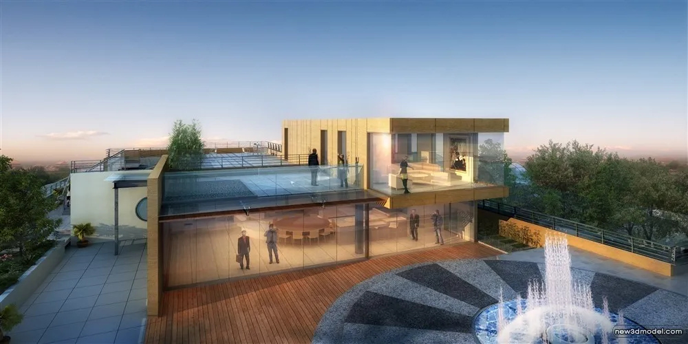 3D Models of Commercial Building – Exterior 3D Scenes – 477 – VRAY