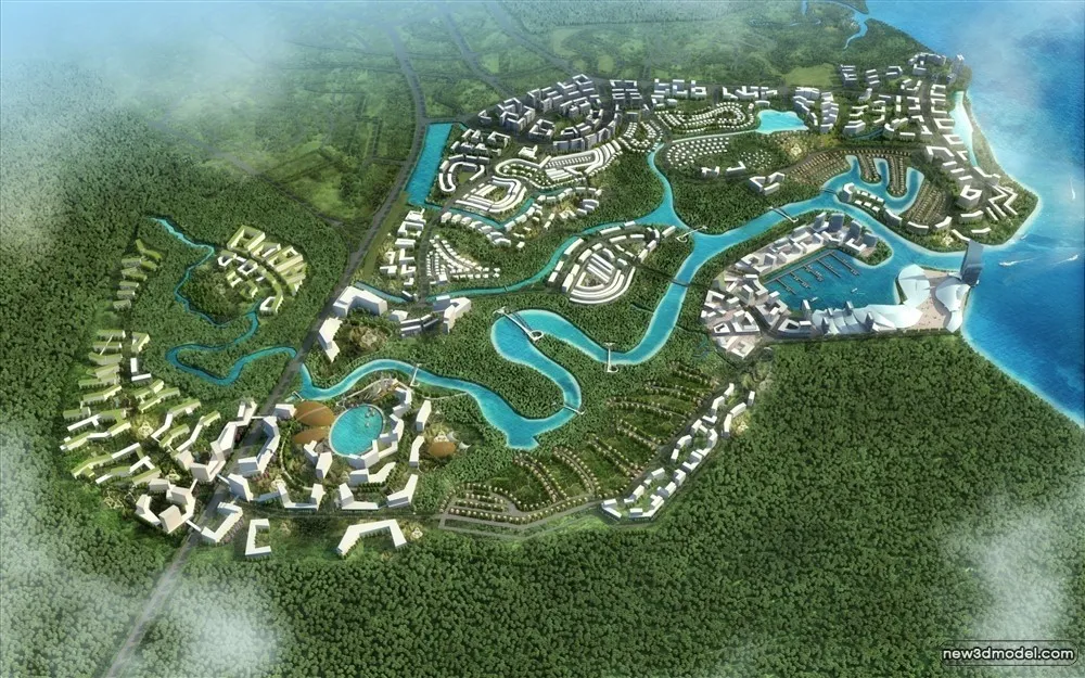 3D Models of Commercial Building – Exterior 3D Scenes – 481 – VRAY