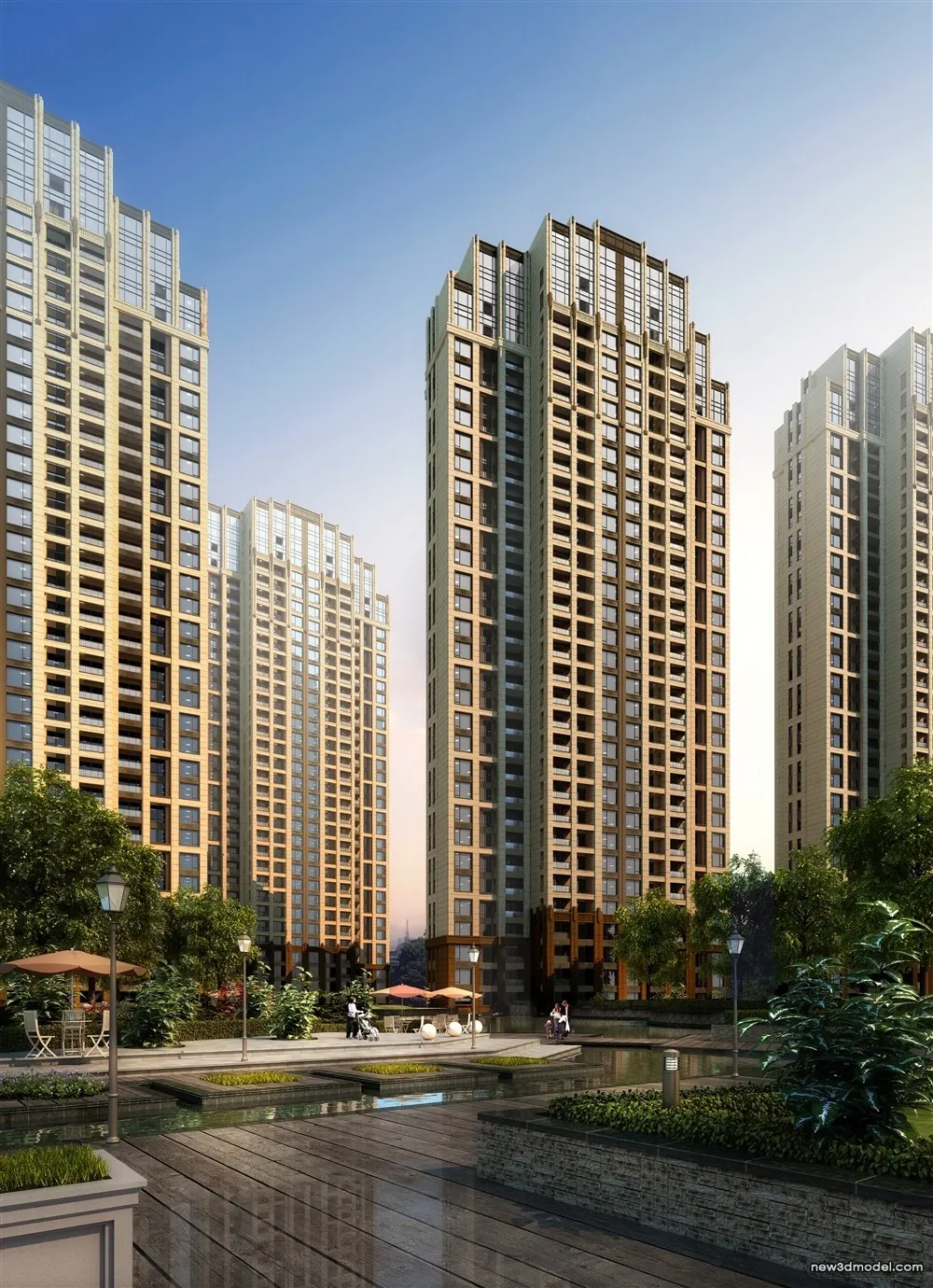 3D Models of Commercial Building – Exterior 3D Scenes – 483 – VRAY