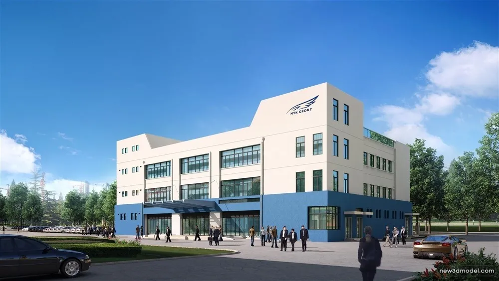 3D Models of Commercial Building – Exterior 3D Scenes – 487 – VRAY