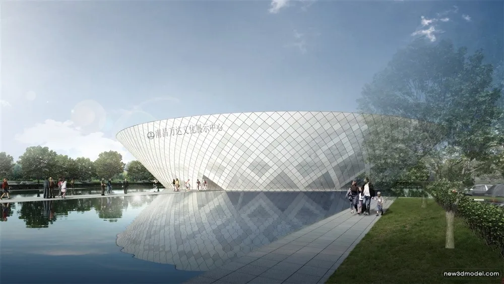 3D Models of Commercial Building – Exterior 3D Scenes – 491 – VRAY