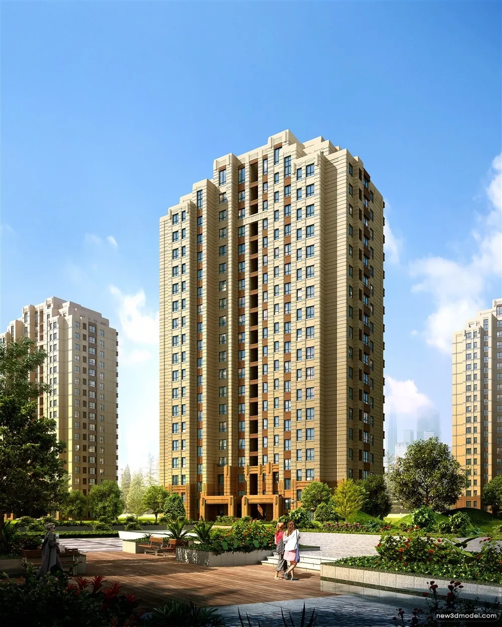 3D Models of Commercial Building – Exterior 3D Scenes – 492 – VRAY