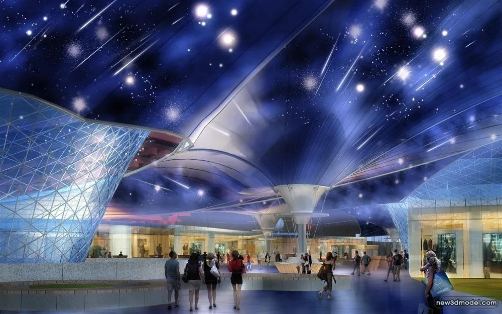 3D Models of Commercial Building – Exterior 3D Scenes – 494 – VRAY