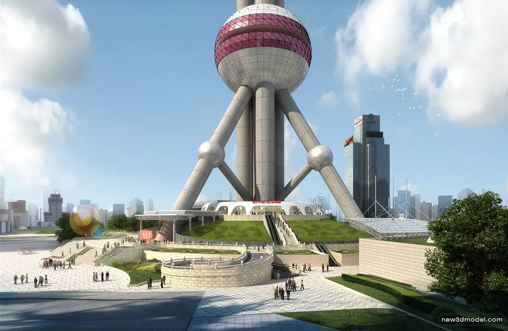 3D Models of Commercial Building – Exterior 3D Scenes – 526 – VRAY