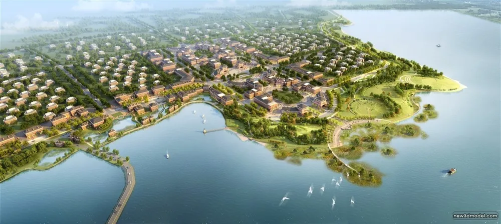 3D Models of Commercial Building – Exterior 3D Scenes – 530 – VRAY