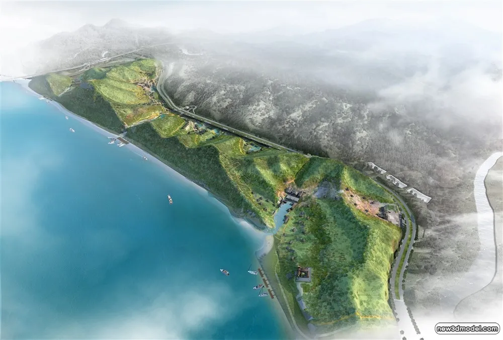 3D Models of Commercial Building – Exterior 3D Scenes – 536 – VRAY