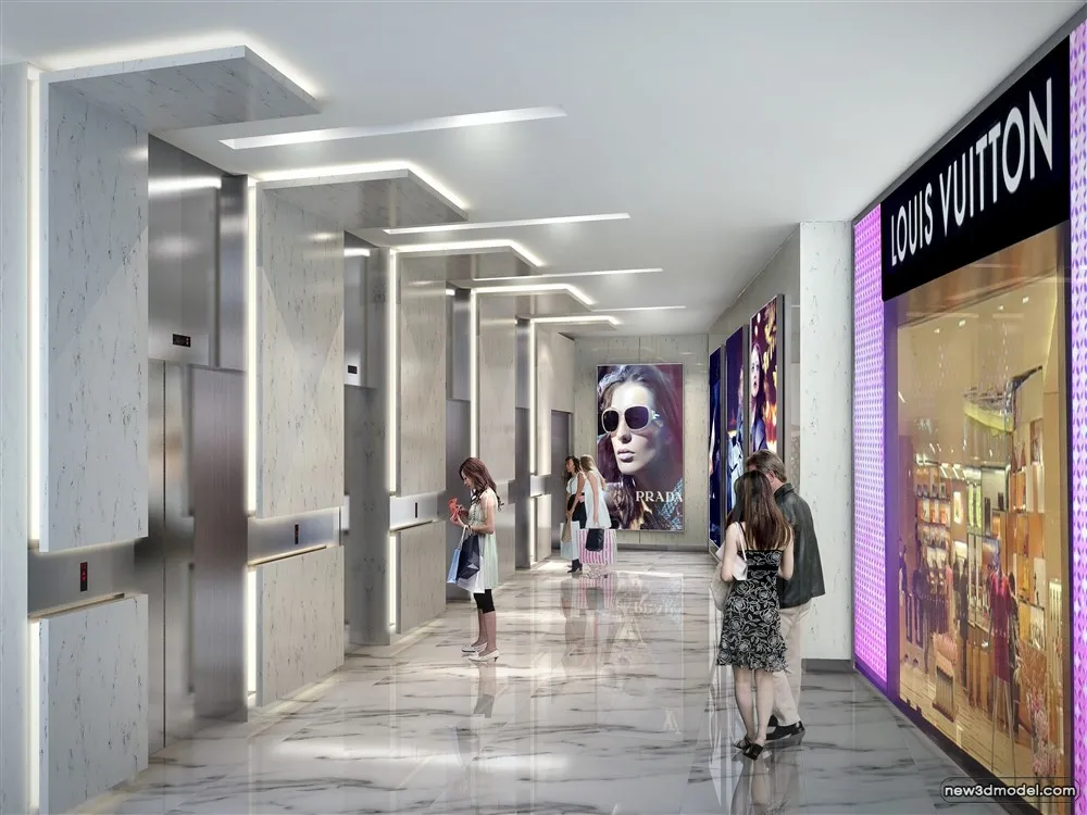 3D Models of Commercial Building – Exterior 3D Scenes – 545 – VRAY