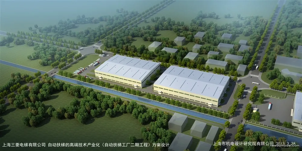 3D Models of Commercial Building – Exterior 3D Scenes – 555 – VRAY