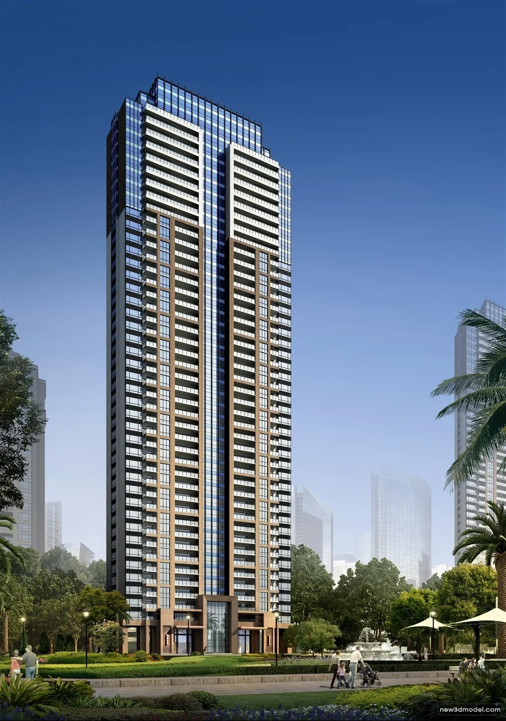 3D Models of Commercial Building – Exterior 3D Scenes – 563 – VRAY