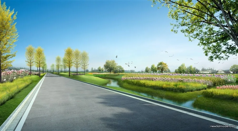 3D Models of Commercial Building – Exterior 3D Scenes – 575 – VRAY