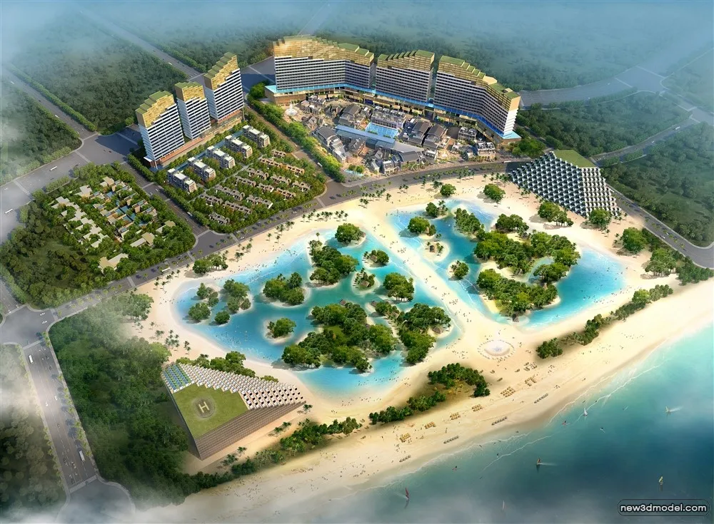 3D Models of Commercial Building – Exterior 3D Scenes – 578 – VRAY