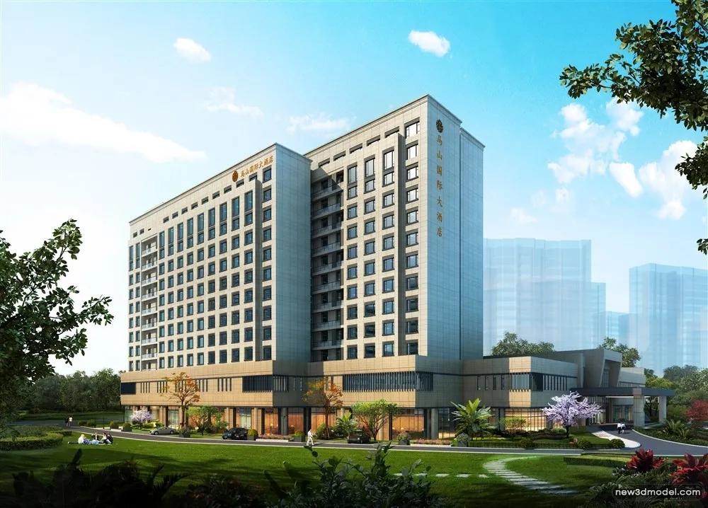 3D Models of Commercial Building – Exterior 3D Scenes – 611 – VRAY