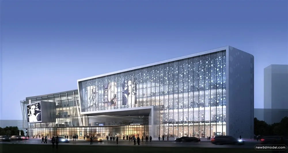 3D Models of Commercial Building – Exterior 3D Scenes – 618 – VRAY