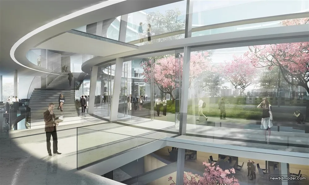 3D Models of Commercial Building – Exterior 3D Scenes – 640 – VRAY