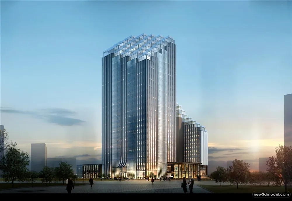 3D Models of Commercial Building – Exterior 3D Scenes – 650 – VRAY