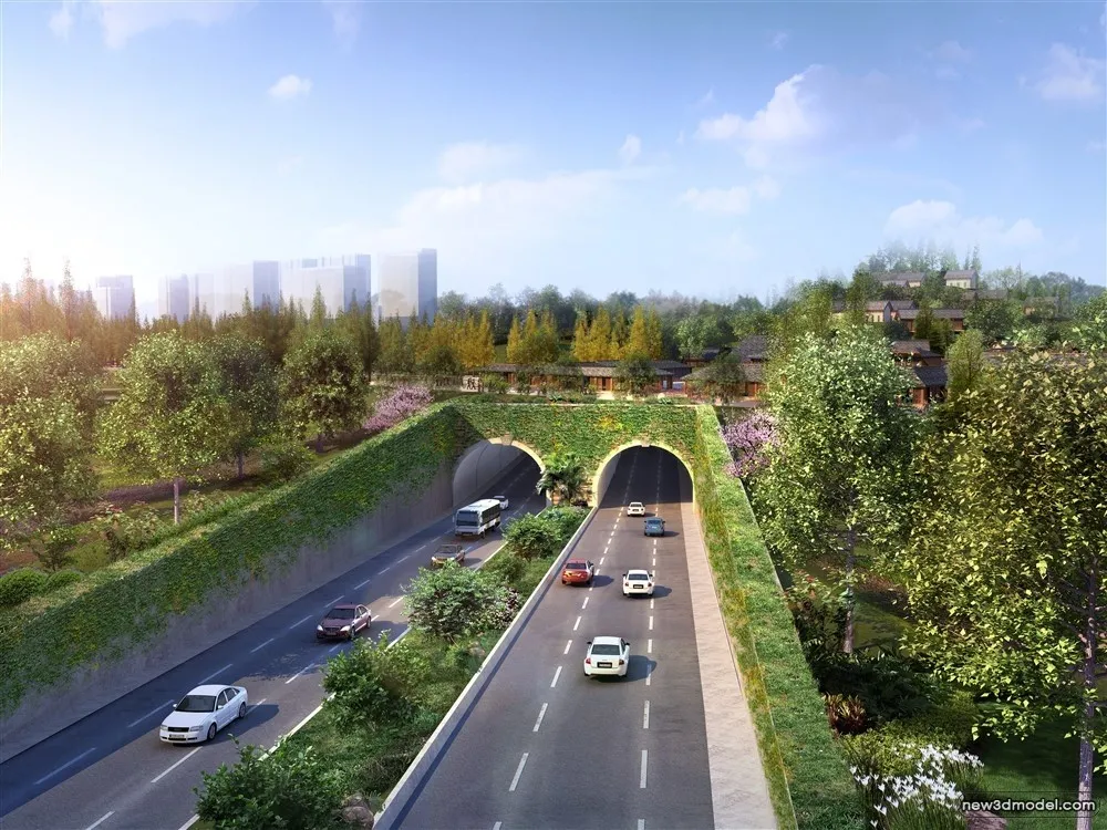 3D Models of Commercial Building – Exterior 3D Scenes – 668 – VRAY