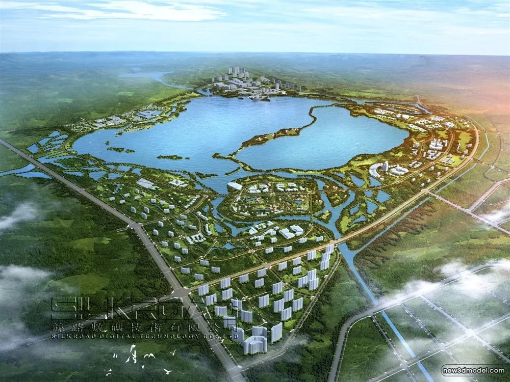 3D Models of Commercial Building – Exterior 3D Scenes – 672 – VRAY