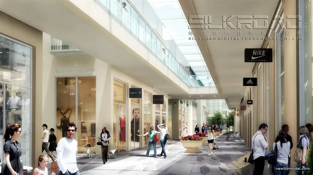 3D Models of Commercial Building – Exterior 3D Scenes – 698 – VRAY