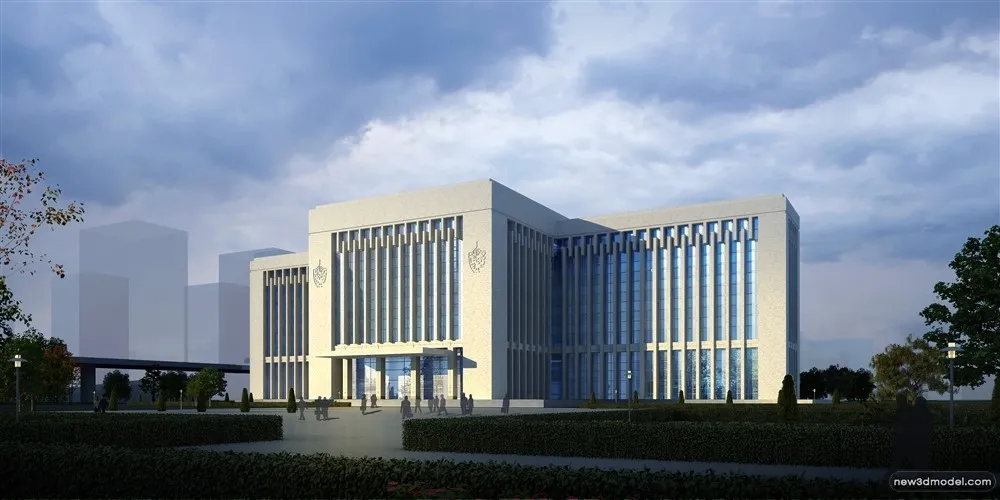 3D Models of Commercial Building – Exterior 3D Scenes – 701 – VRAY