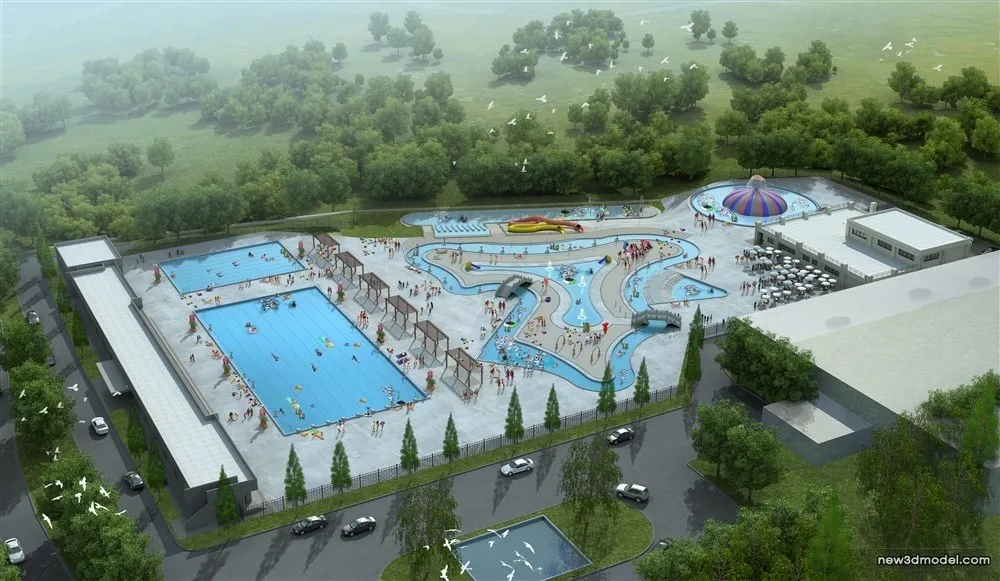 3D Models of Commercial Building – Exterior 3D Scenes – 702 – VRAY