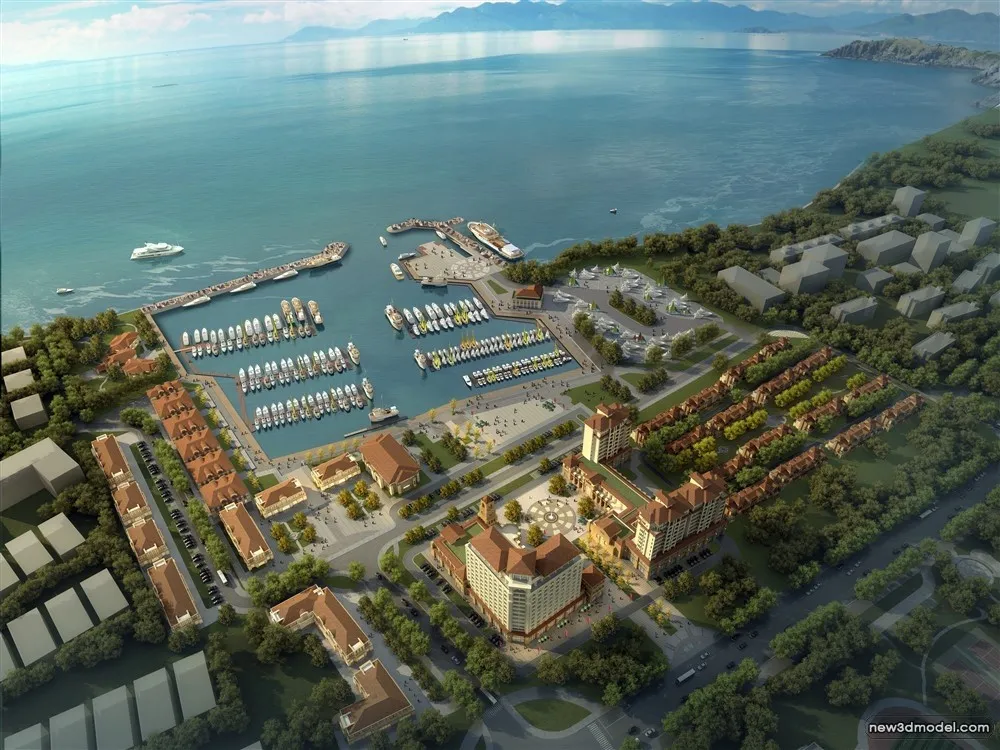 3D Models of Commercial Building – Exterior 3D Scenes – 703 – VRAY