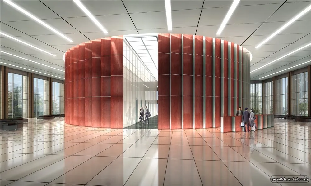 3D Models of Commercial Building – Exterior 3D Scenes – 721 – VRAY