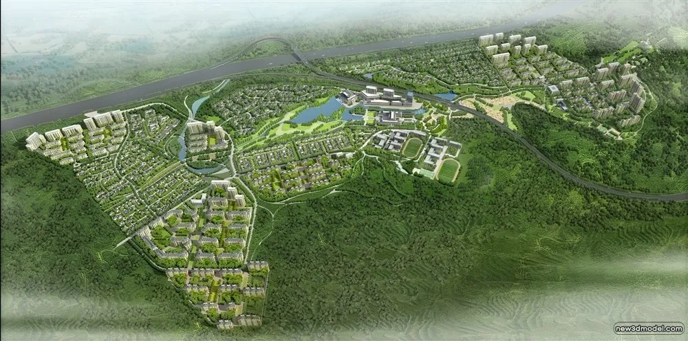 3D Models of Commercial Building – Exterior 3D Scenes – 740 – VRAY