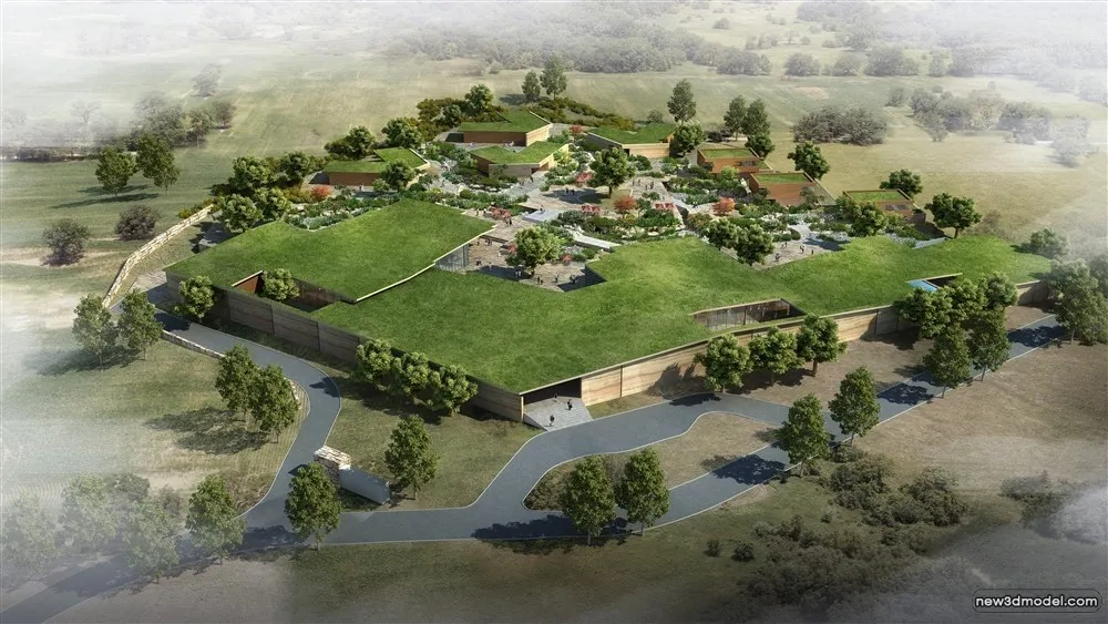 3D Models of Commercial Building – Exterior 3D Scenes – 770 – VRAY