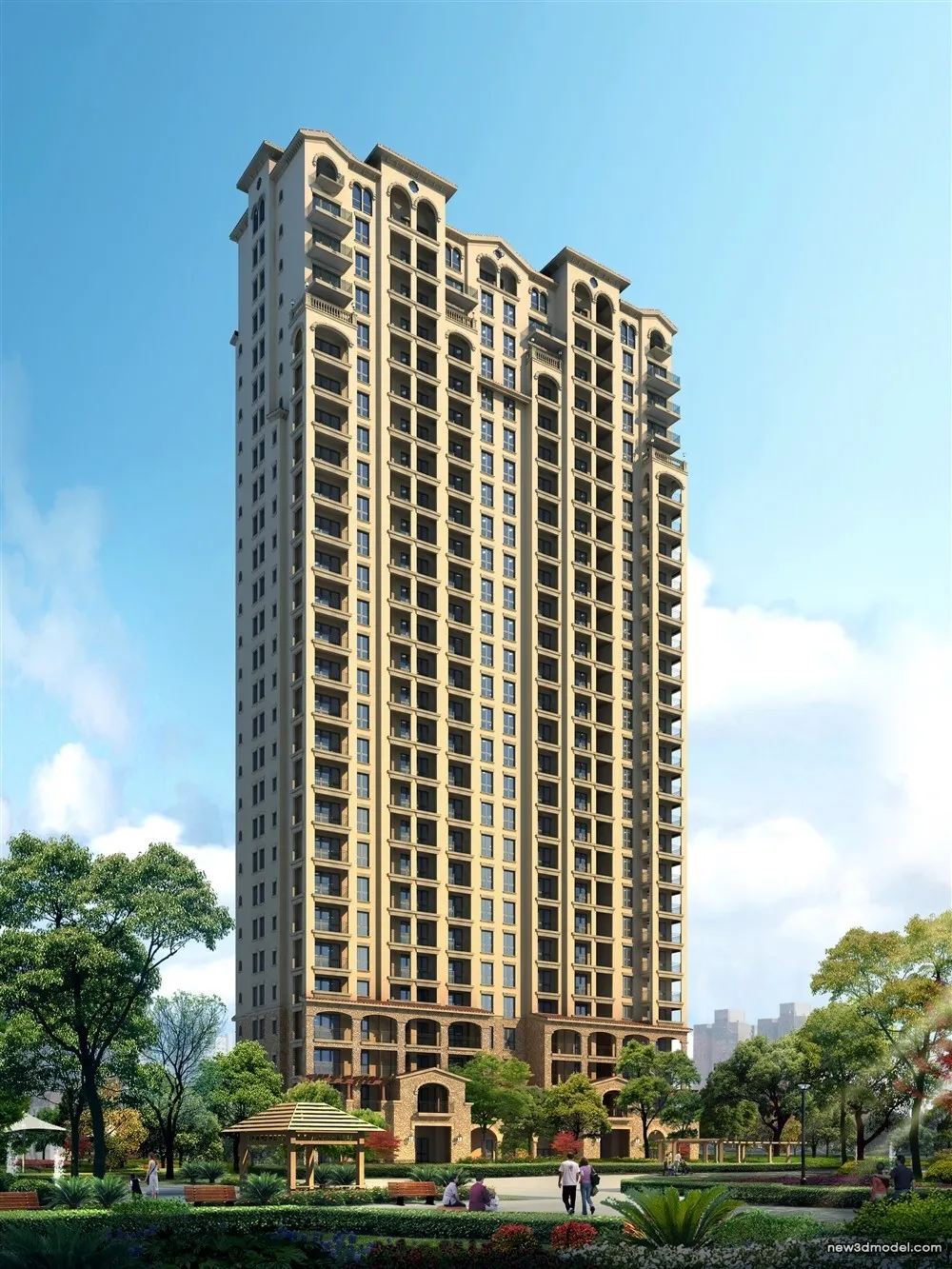 3D Models of Commercial Building – Exterior 3D Scenes – 783 – VRAY