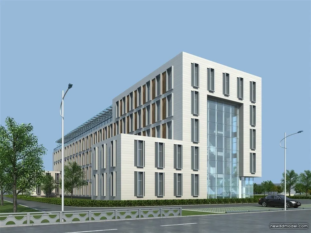 3D Models of Commercial Building – Exterior 3D Scenes – 787 – VRAY