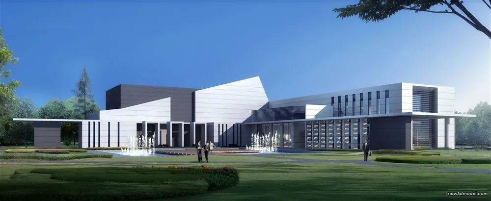 3D Models of Commercial Building – Exterior 3D Scenes – 791 – VRAY