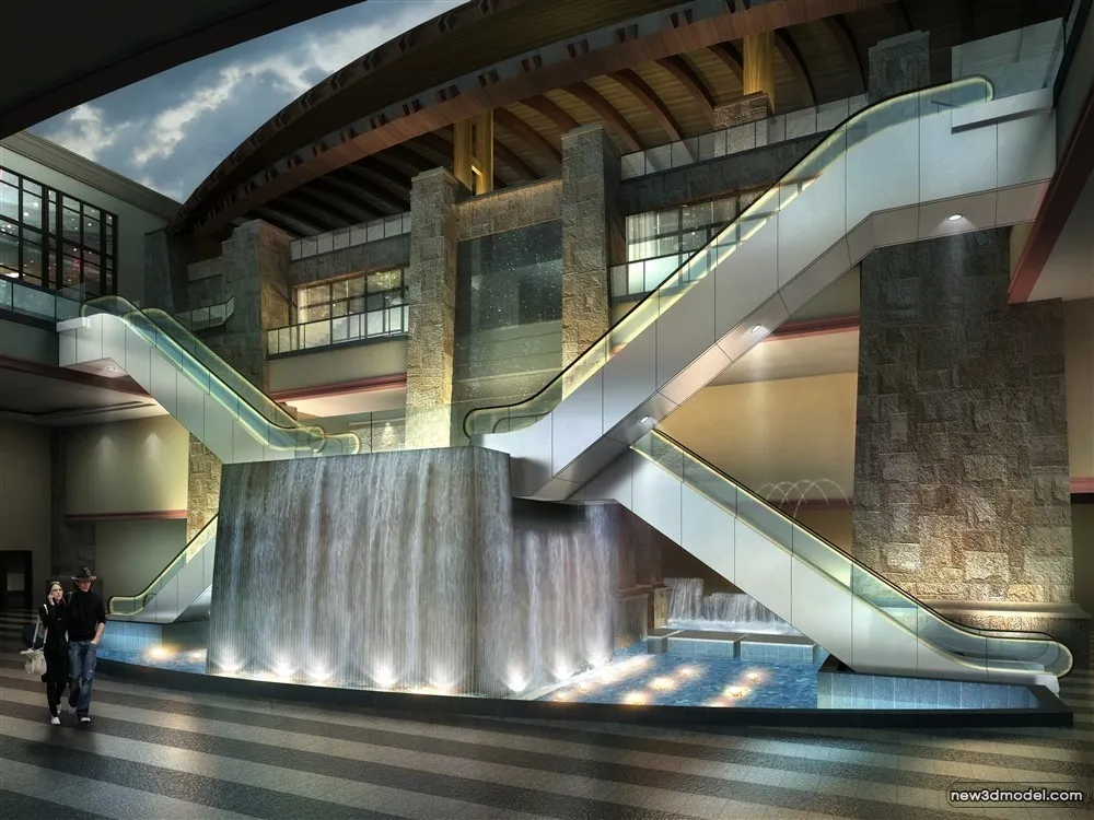 3D Models of Commercial Building – Exterior 3D Scenes – 793 – VRAY