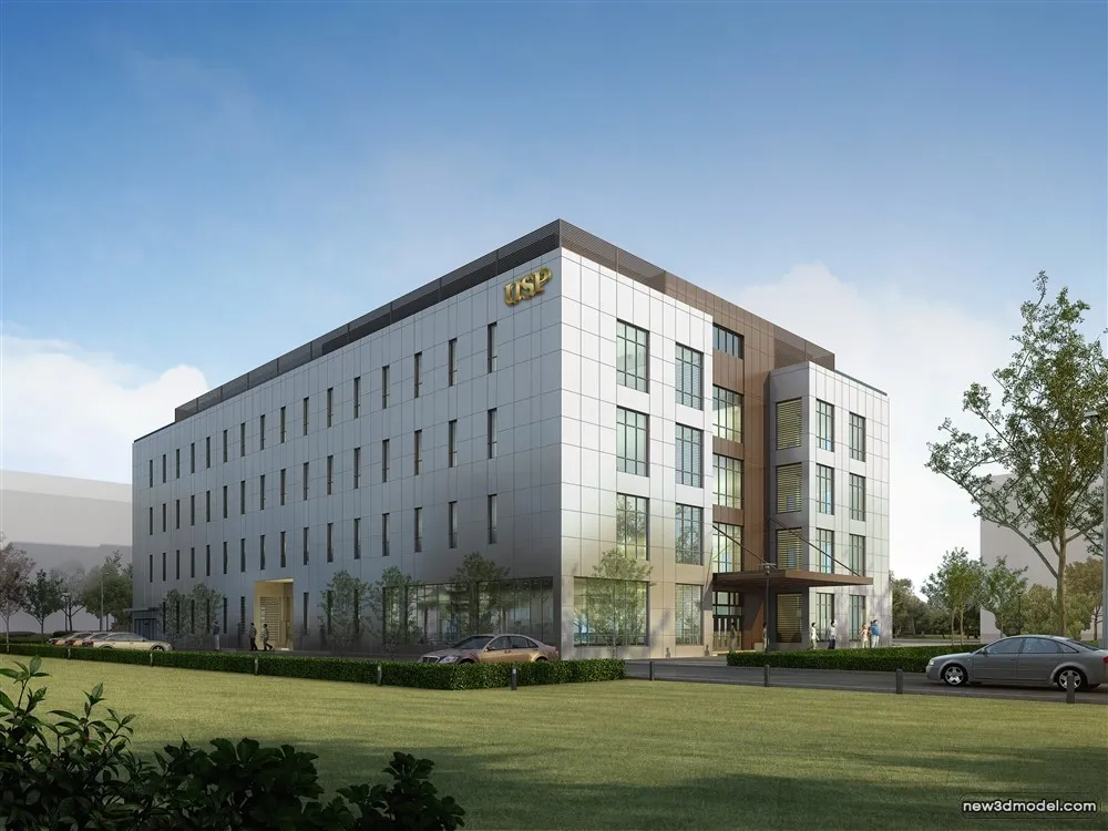 3D Models of Commercial Building – Exterior 3D Scenes – 797 – VRAY