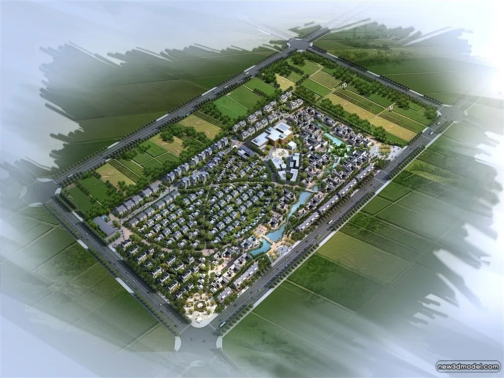 3D Models of Commercial Building – Exterior 3D Scenes – 835 – VRAY