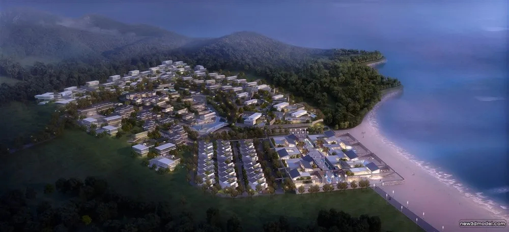 3D Models of Commercial Building – Exterior 3D Scenes – 856 – VRAY