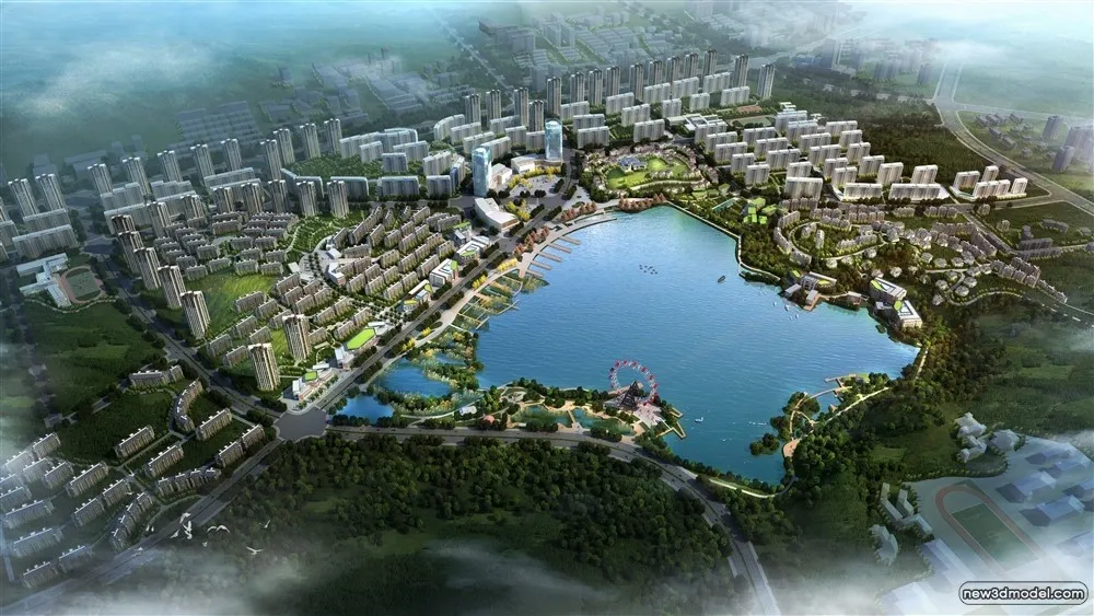 3D Models of Commercial Building – Exterior 3D Scenes – 865 – VRAY