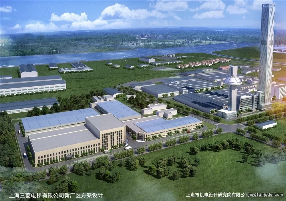 3D Models of Commercial Building – Exterior 3D Scenes – 881 – VRAY