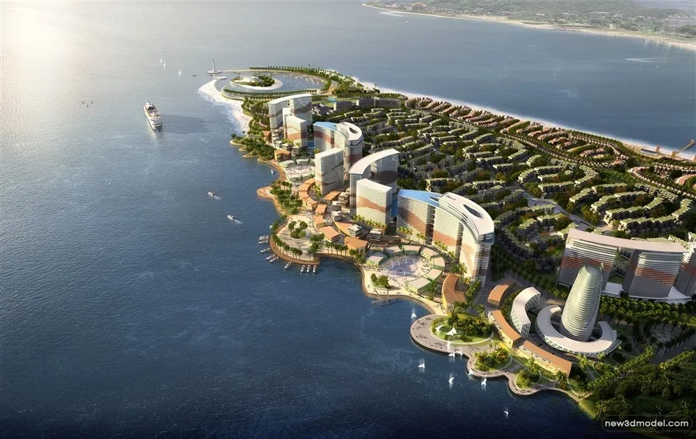 3D Models of Commercial Building – Exterior 3D Scenes – 883 – VRAY