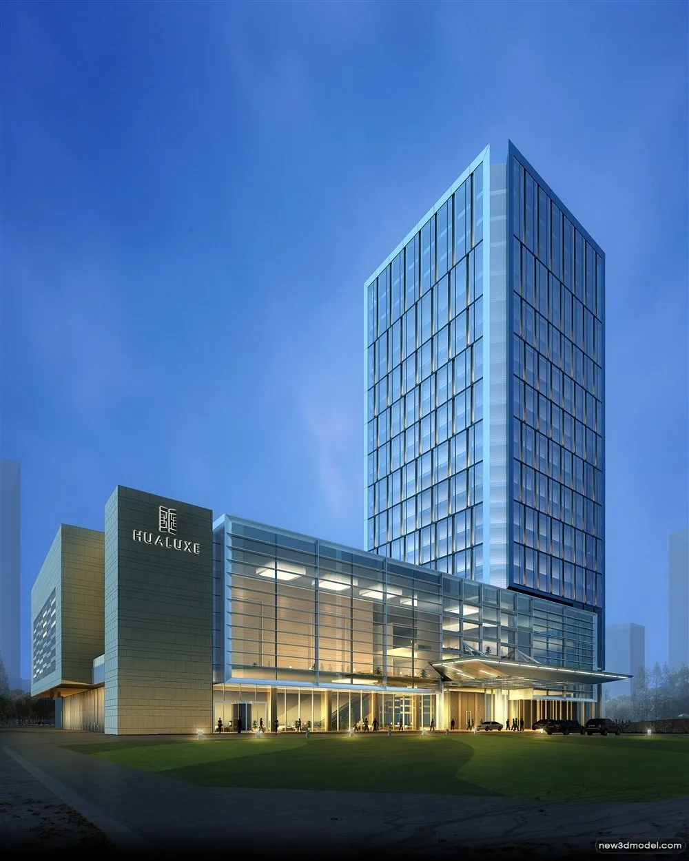 3D Models of Commercial Building – Exterior 3D Scenes – 926 – VRAY