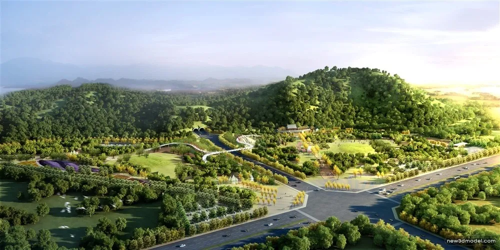 3D Models of Commercial Building – Exterior 3D Scenes – 929 – VRAY