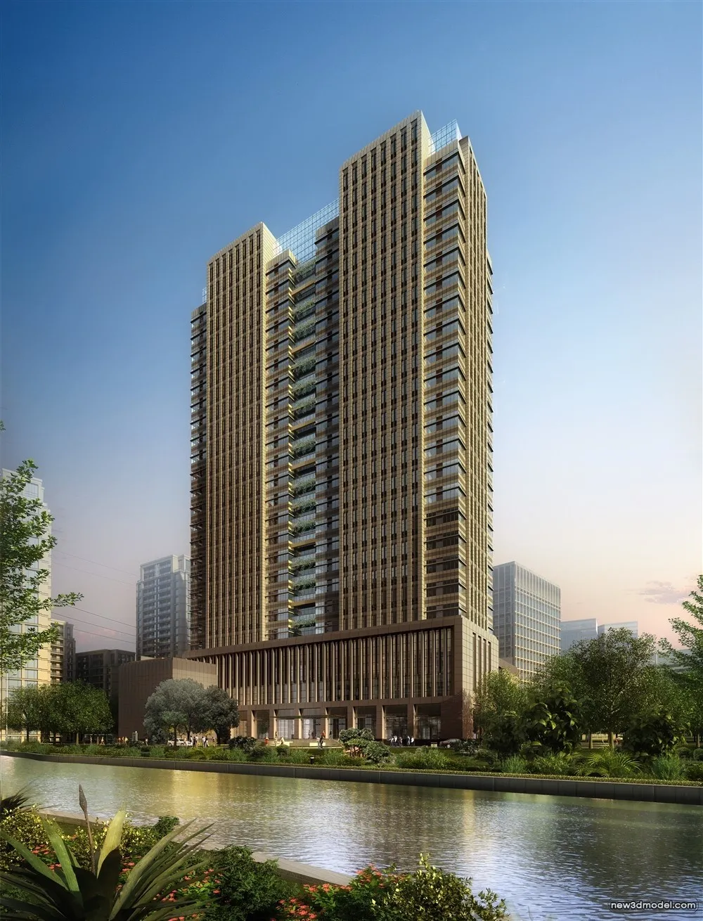 3D Models of Commercial Building – Exterior 3D Scenes – 944 – VRAY