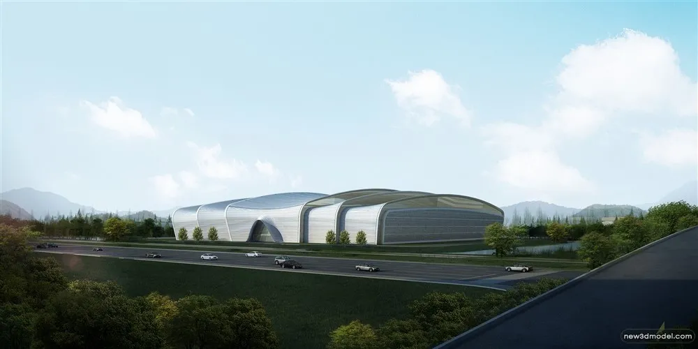 3D Models of Commercial Building – Exterior 3D Scenes – 947 – VRAY