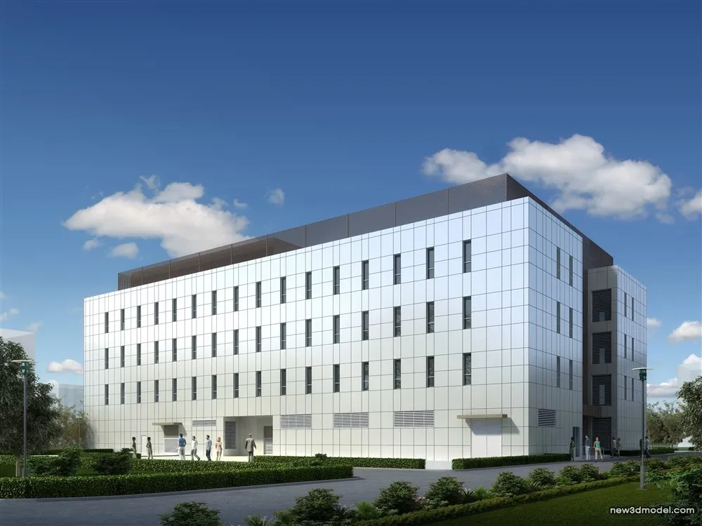 3D Models of Commercial Building – Exterior 3D Scenes – 956 – VRAY