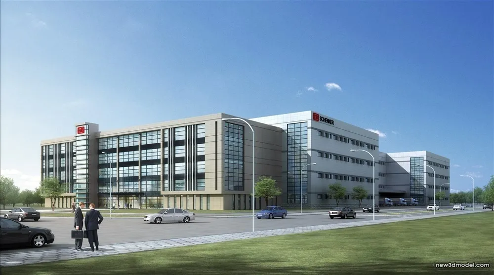 3D Models of Commercial Building – Exterior 3D Scenes – 960 – VRAY