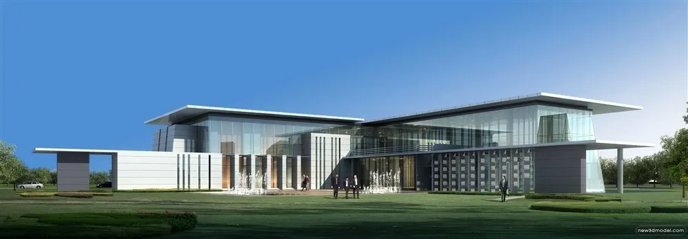 3D Models of Commercial Building – Exterior 3D Scenes – 964 – VRAY