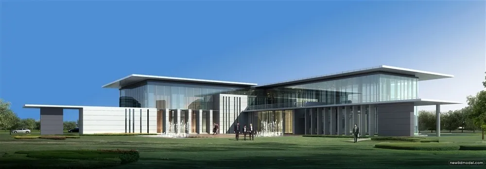 3D Models of Commercial Building – Exterior 3D Scenes – 973 – VRAY